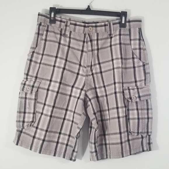 Beverly Hills Polo Club Lightweight Plaid Shorts. 34" Waist. 11" Inseam. - Picture 1 of 8